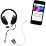 Nanocable Cable adaptador Audio Jack 3.5mm macho 4 pines a 2x Jack 3.5mm hembra 3 pines, Blanco